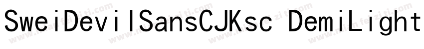 SweiDevilSansCJKsc DemiLight字体转换